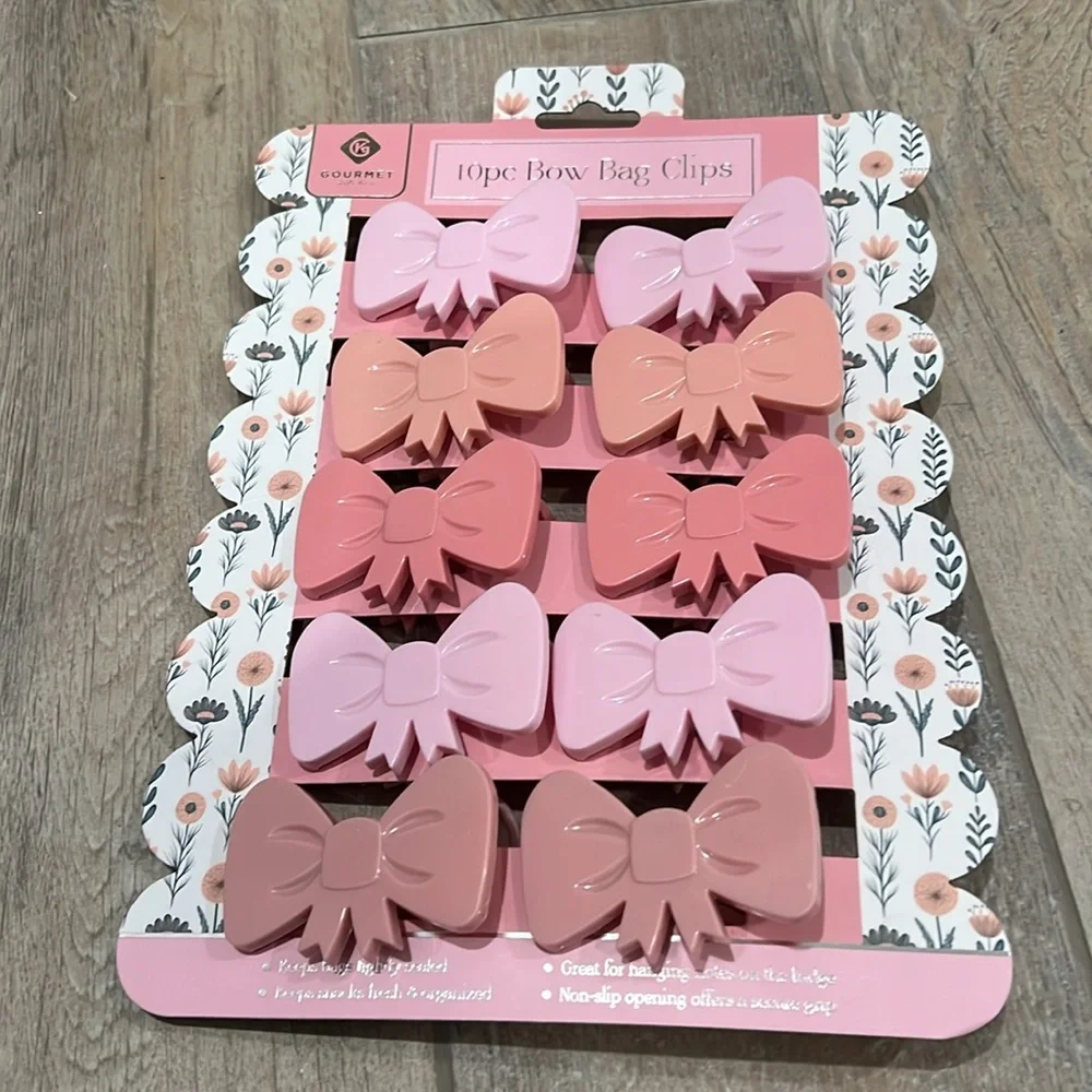 🎀 10pc BOW 🎀 BAG CLIPS 🎀